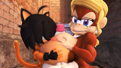 Ana and Kate Give Lok a Double Boobjob in an Alley and Then He Cums [CounterSFM]