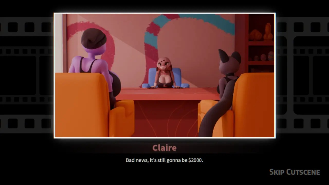 Cathy bangs her friend