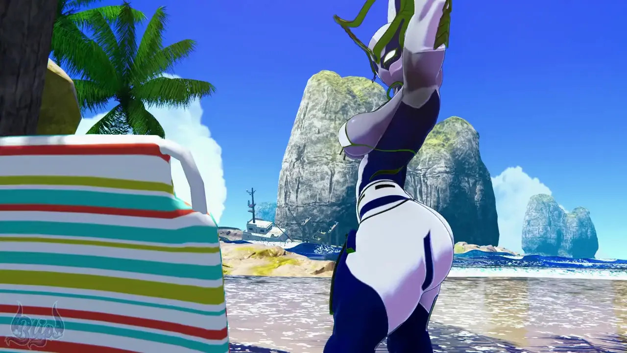 BlipsVR - Warframe Hildryn Beach Face Fuck