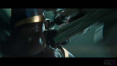 Titan Harley & Super Girl [Pixel3D][4K60FPS]