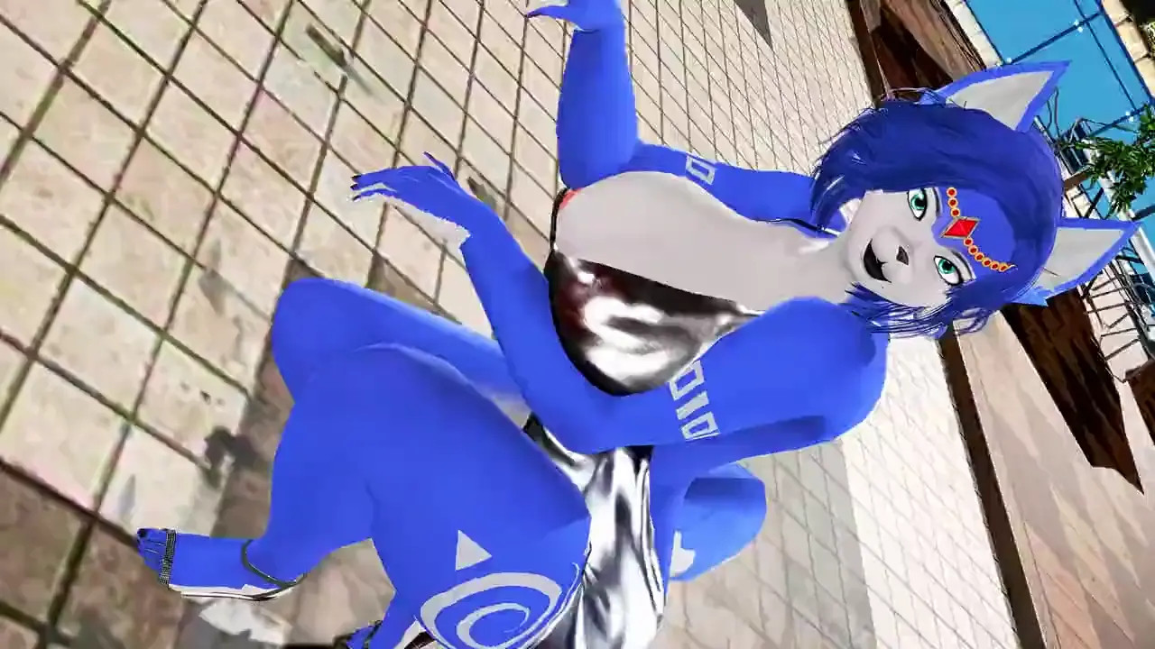 [MMD Furry] Krystal x Carmelita - Miniskirt