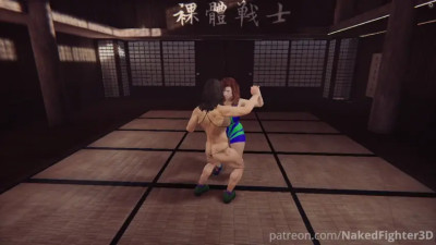 Naked Fighter 3D 2025 Round of 16: Julieta vs Evelyn