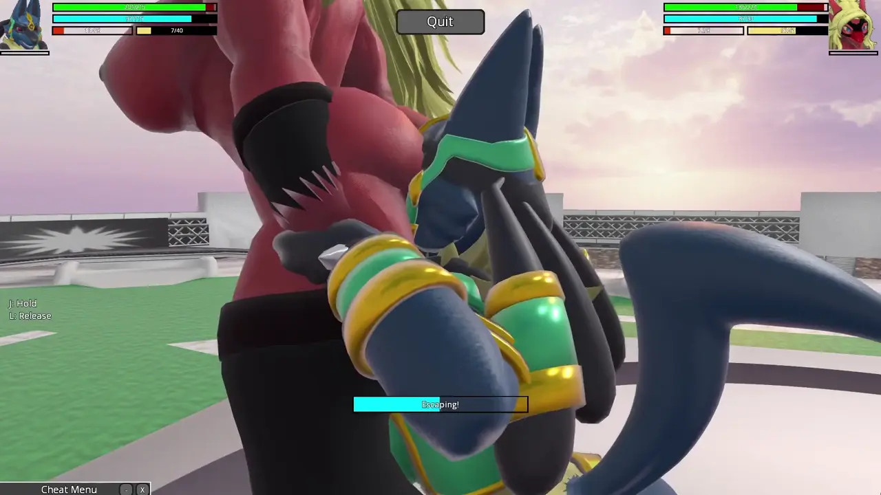 Lucario vs Blaziken! Heroine Rumble 2 Pokemon Fem X Fem