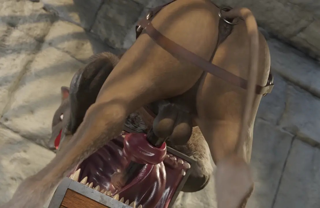 Hippogriff trapped with a mimic