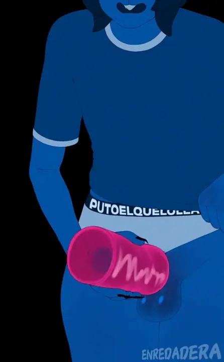 Femboy using a fleshlight