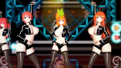 Nakano Ichika X Nakano Nino X Nakano Miku X Nakano Yotsuba X Nakano Itsuki MMD