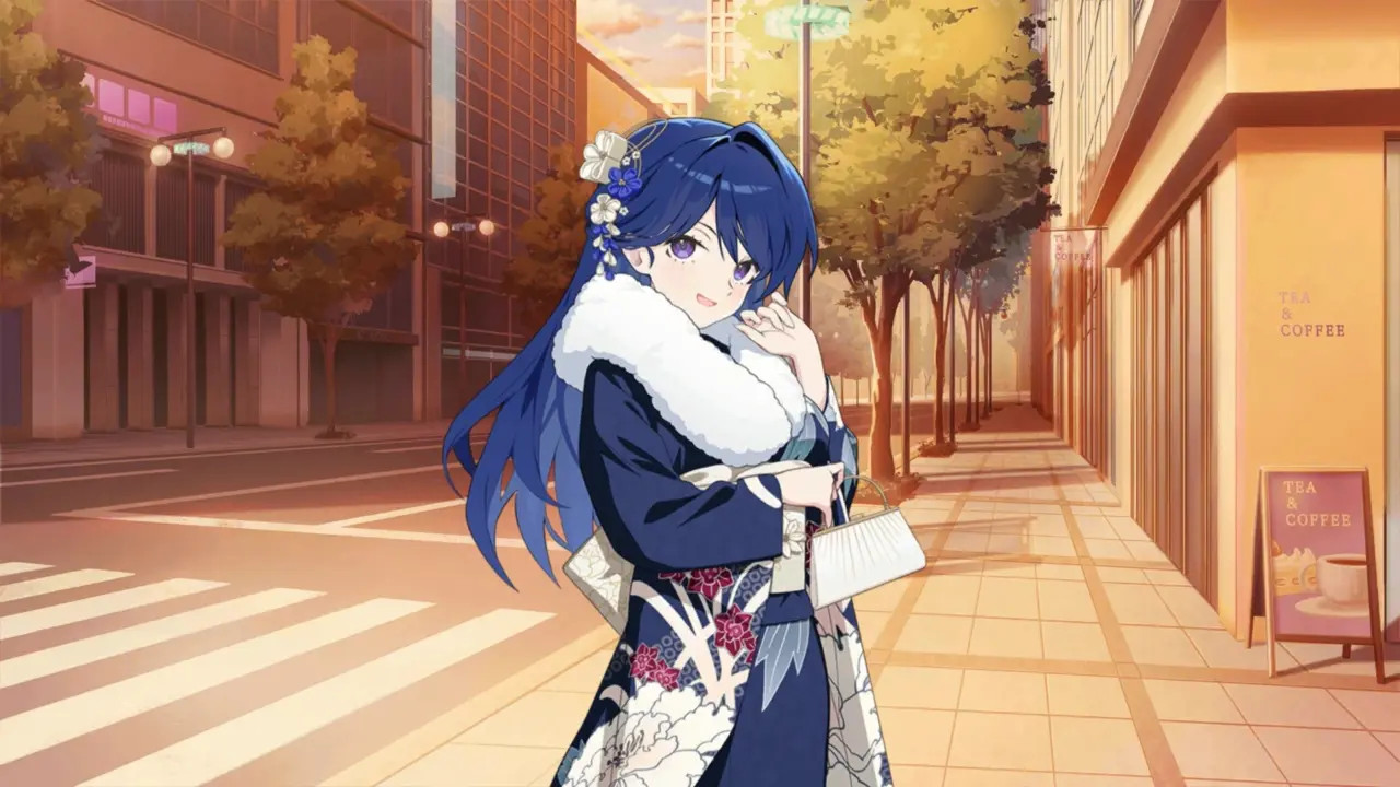 Chiyuru Tsukigase (New Year) - Muv-Luv Girls Garden