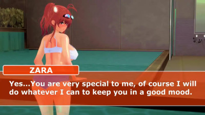 [MMD||Koikatsu] Zara(Azur Lane) ||Striptease in the Pool