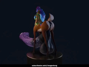 Lillia rotating statue