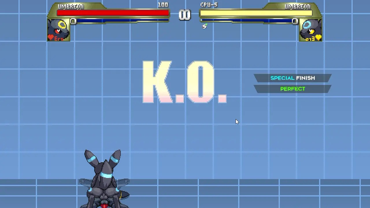 Umbreons peleando territorio