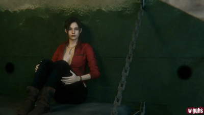 Claire and Ada sex with Mr. X