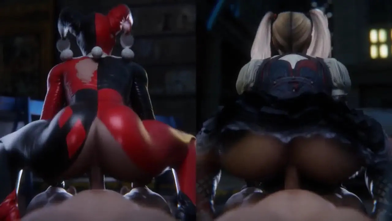 Harley Quinn riding POV Comparison