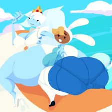 Fionna and Ice Queen [Puntthepoodle]
