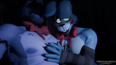 Threesome (Foxy, Toy Bonnie and Withered Bonnie)