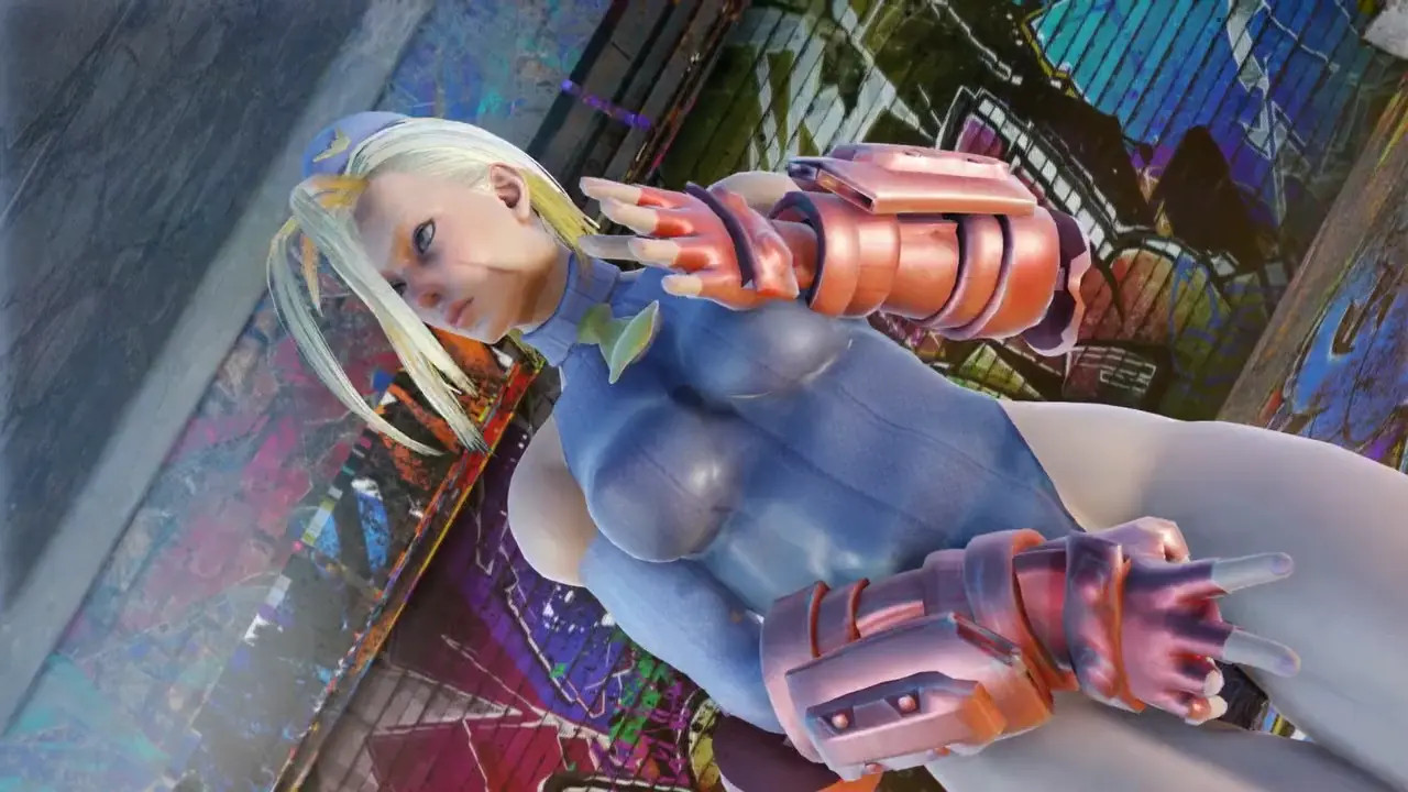 MMD R-18 SF6 Cammy masturbation alpha outfit uncensored