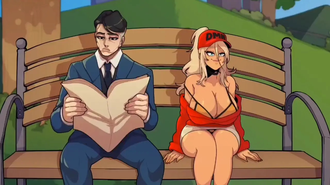 Riding a dildo in public next to someone