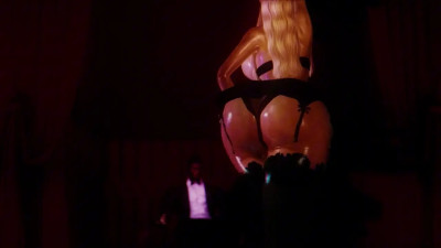 Blonde Fulfills Her Client's Fantasy To Do A Naughty Burlesque Show For Him