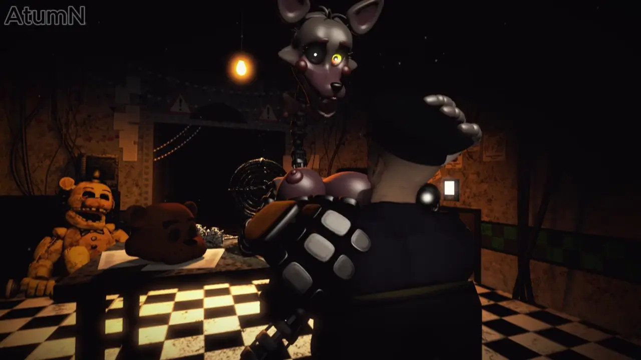 [SFM] Mangle caught the night guard and is having fun with him