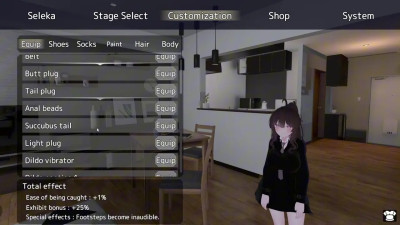 [Hentai Game] Secret Flasher Sereka The Pervert Girl | Gameplay