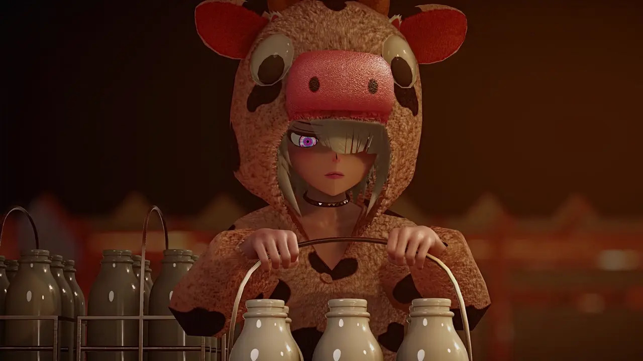 [4K No Subs] Lewd Milk Stand [Nyakumi]