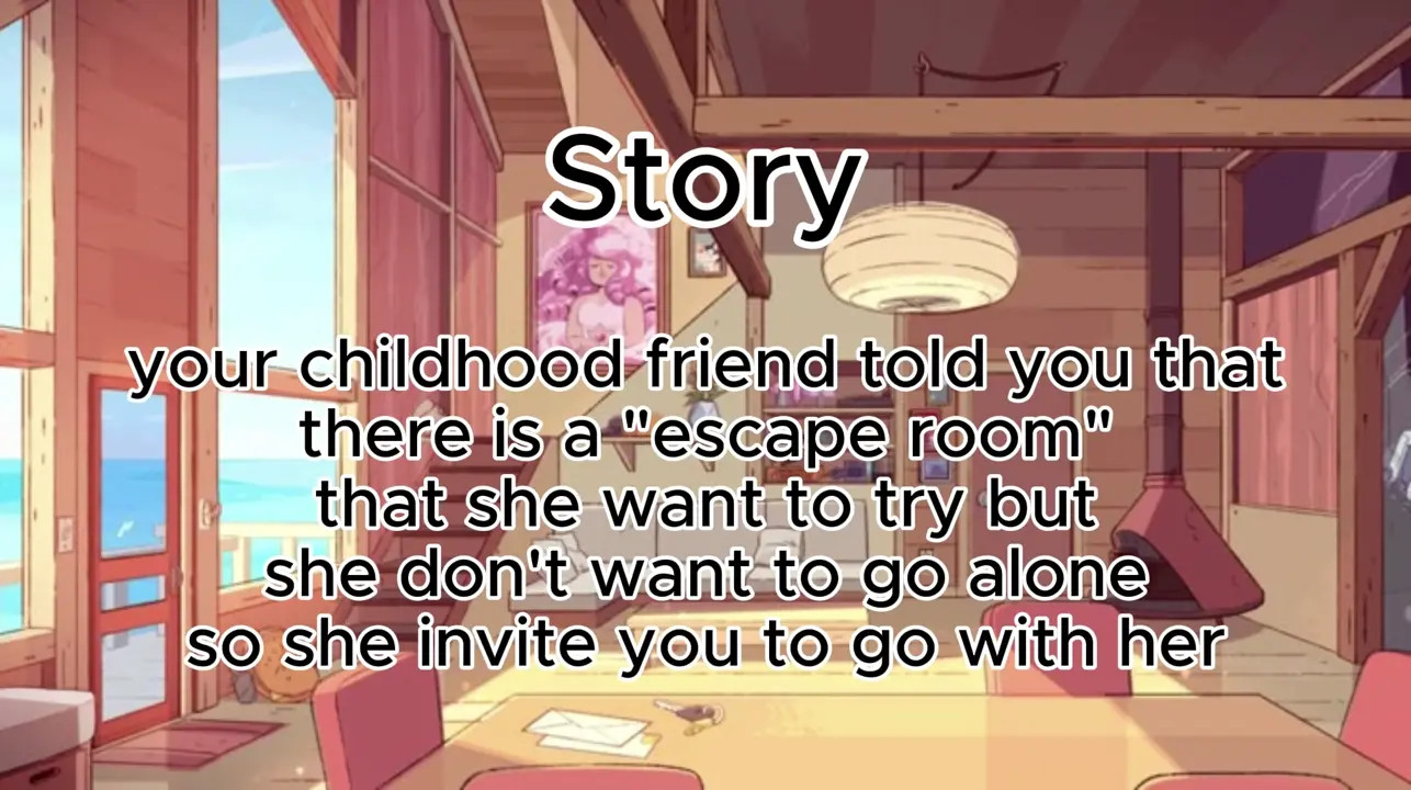 [JOI] you going to some weird escape room with  your childhood friend canari (Edging)