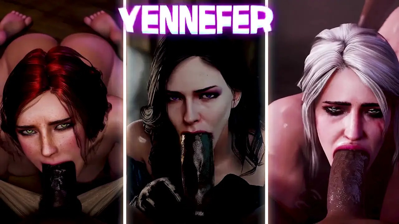 Triss VS Yennefer VS Ciri | BBC Fuck Battle | The Witcher 3