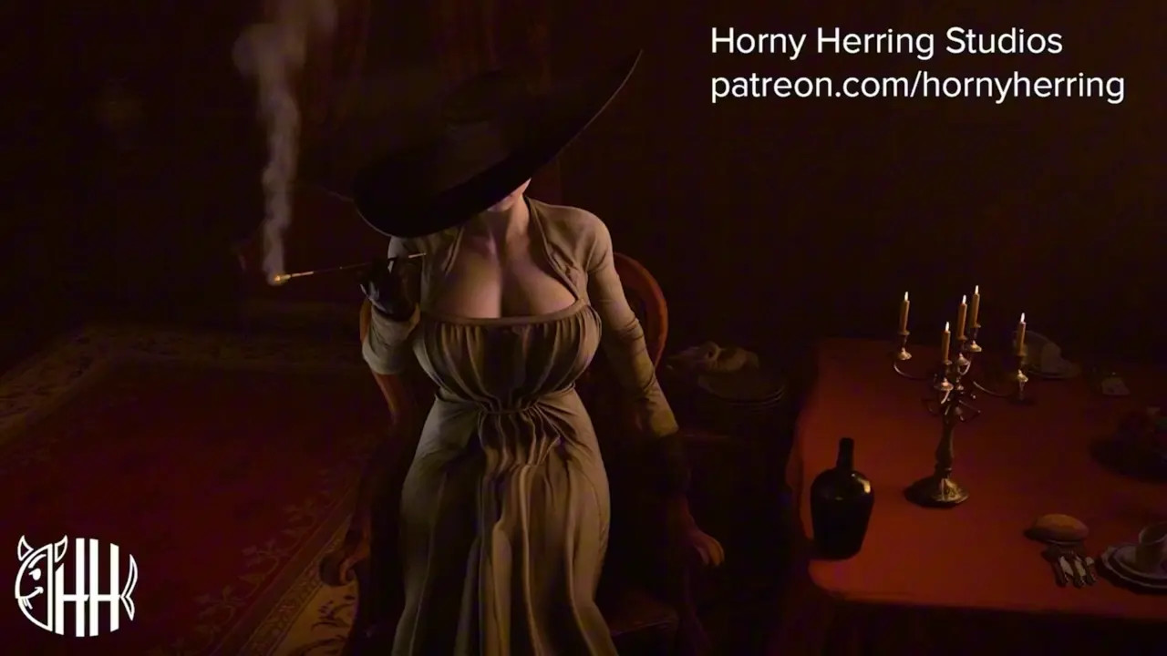 Lady Dimitrescu Cowgirl Creampie [LEGENDADO PT BR]