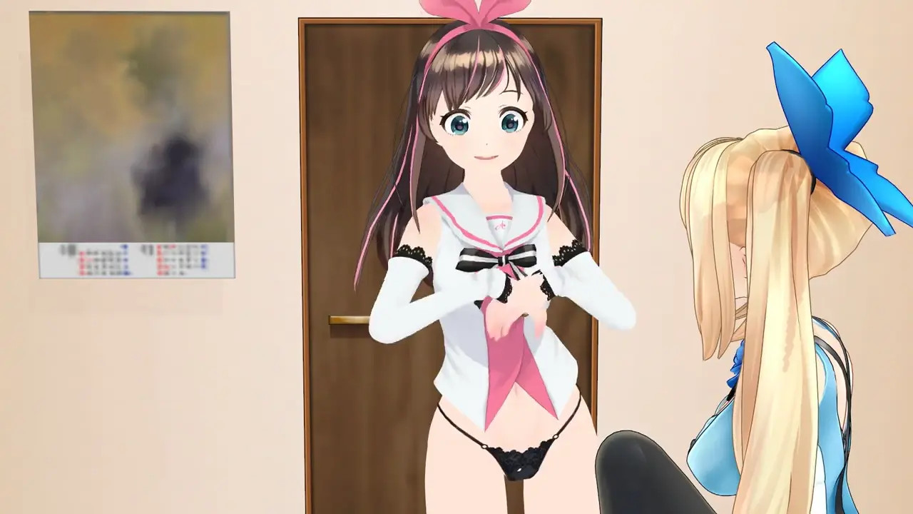 Kizuna Ai and Mirai Akari Expectation (MMD)