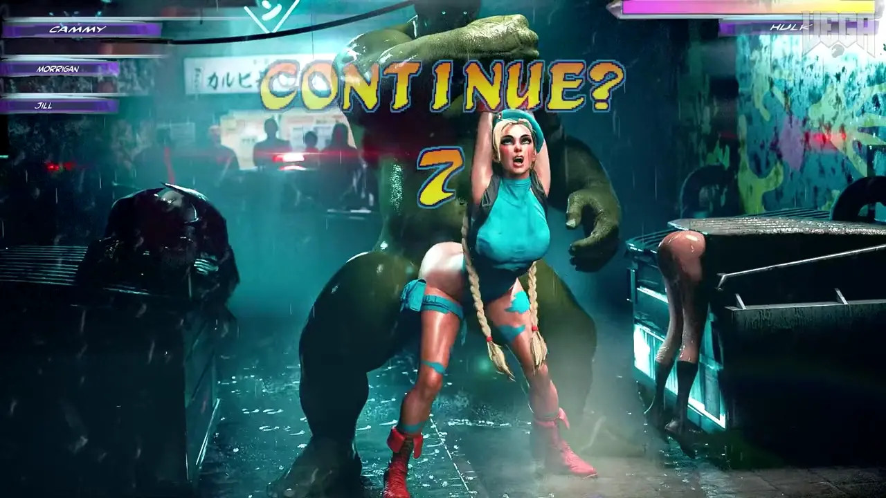Cammy Whitte Pussy Pummeled by Hulk
