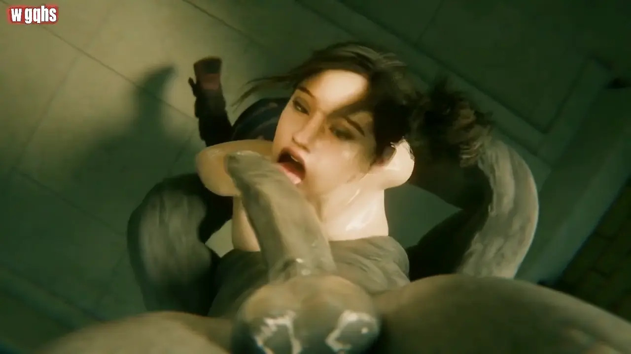 Claire Redfield Gets her Throat Opened Wide