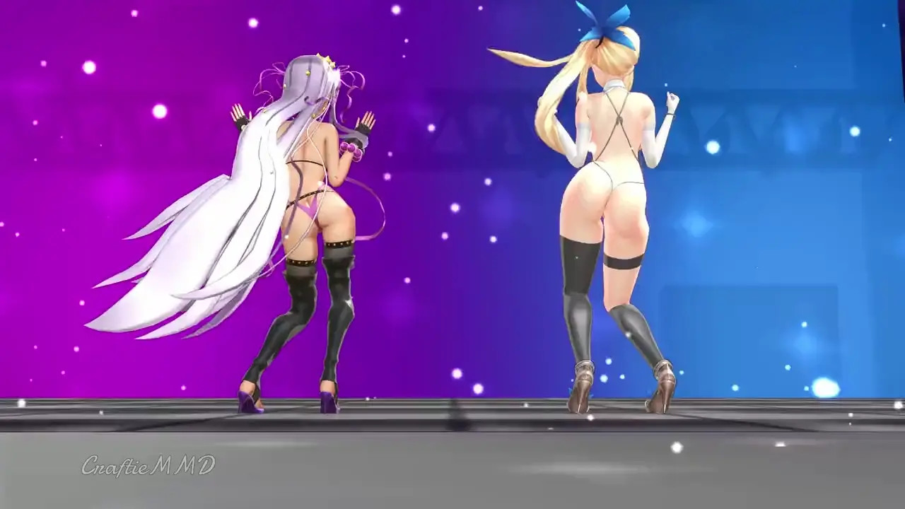 [MMD] BB & Akari  - Erotic Hip-Shaking Duo Dance