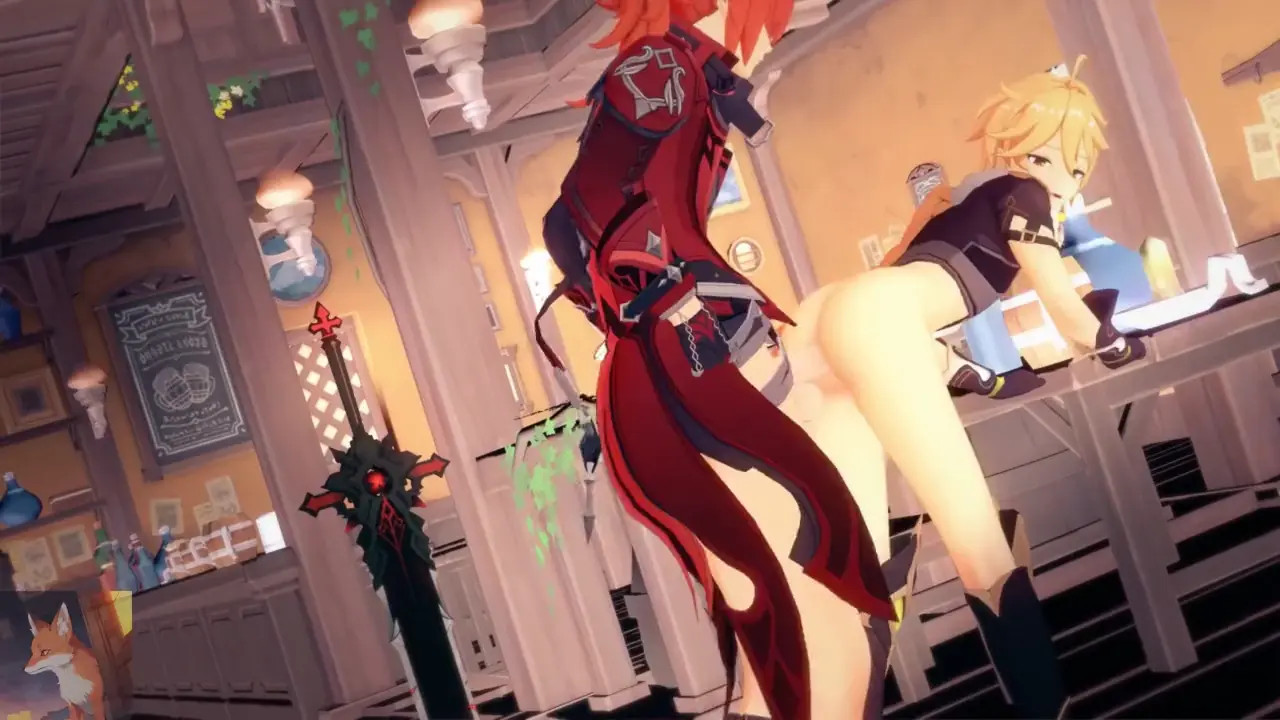 [4K-SFX] Diluc x Aether [Foxy]