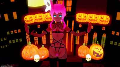 [TresteSky] Femboy Adaptation Series 35 - Red Velvet Monster FULL Halloween Dance