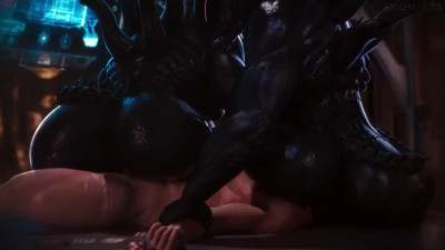 Xenomorph Threesome