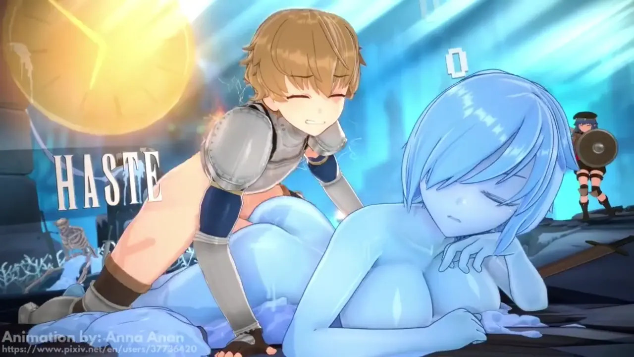 Slime girl gets fucked by knight