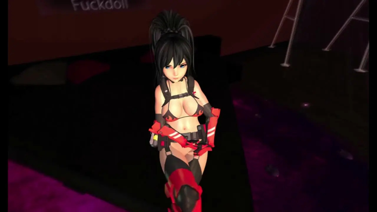 Second Life Slut getting interracial rough fuck