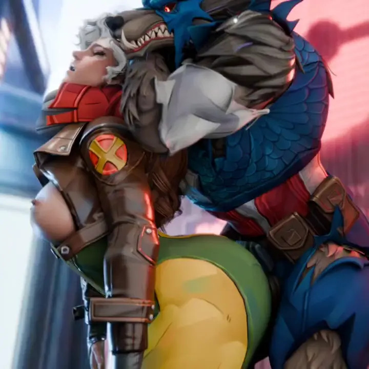 Rogue X Capwolf [Rekin3D]