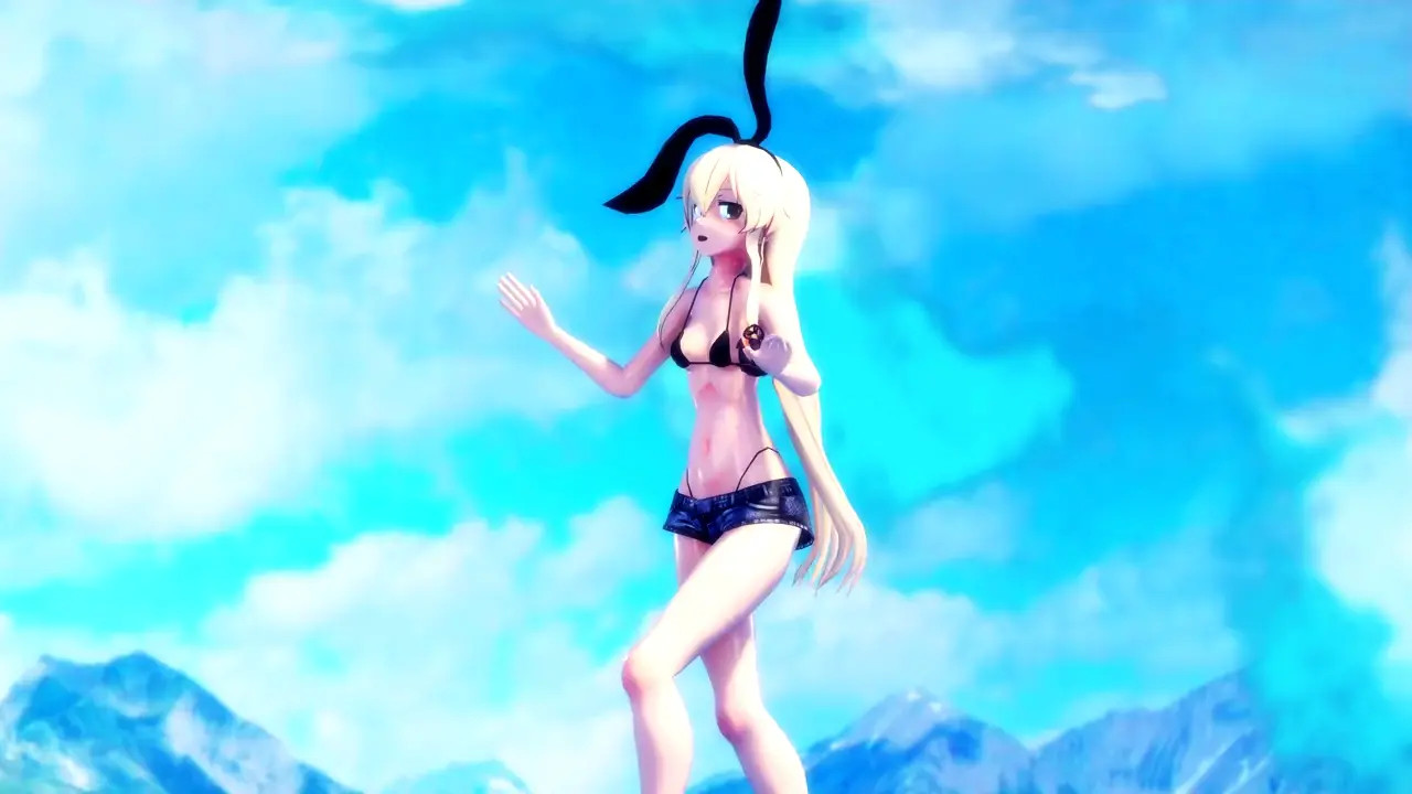 Shimakaze - Ievan Polkka [MMD] Hamselvish