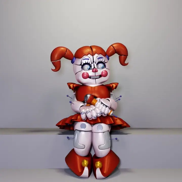 Circus Baby is sitting here and walked away