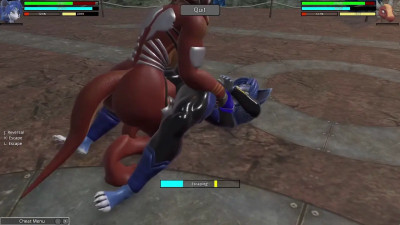 Krystal vs Dragoness! Heroine Rumble 2 Futa X Futa