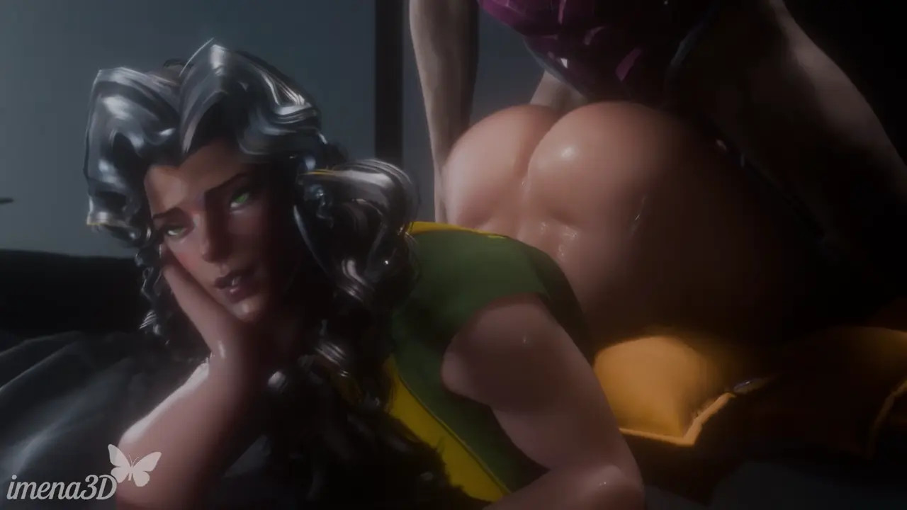 Rogue's Juicy Ass Gets Pounded by Gambit