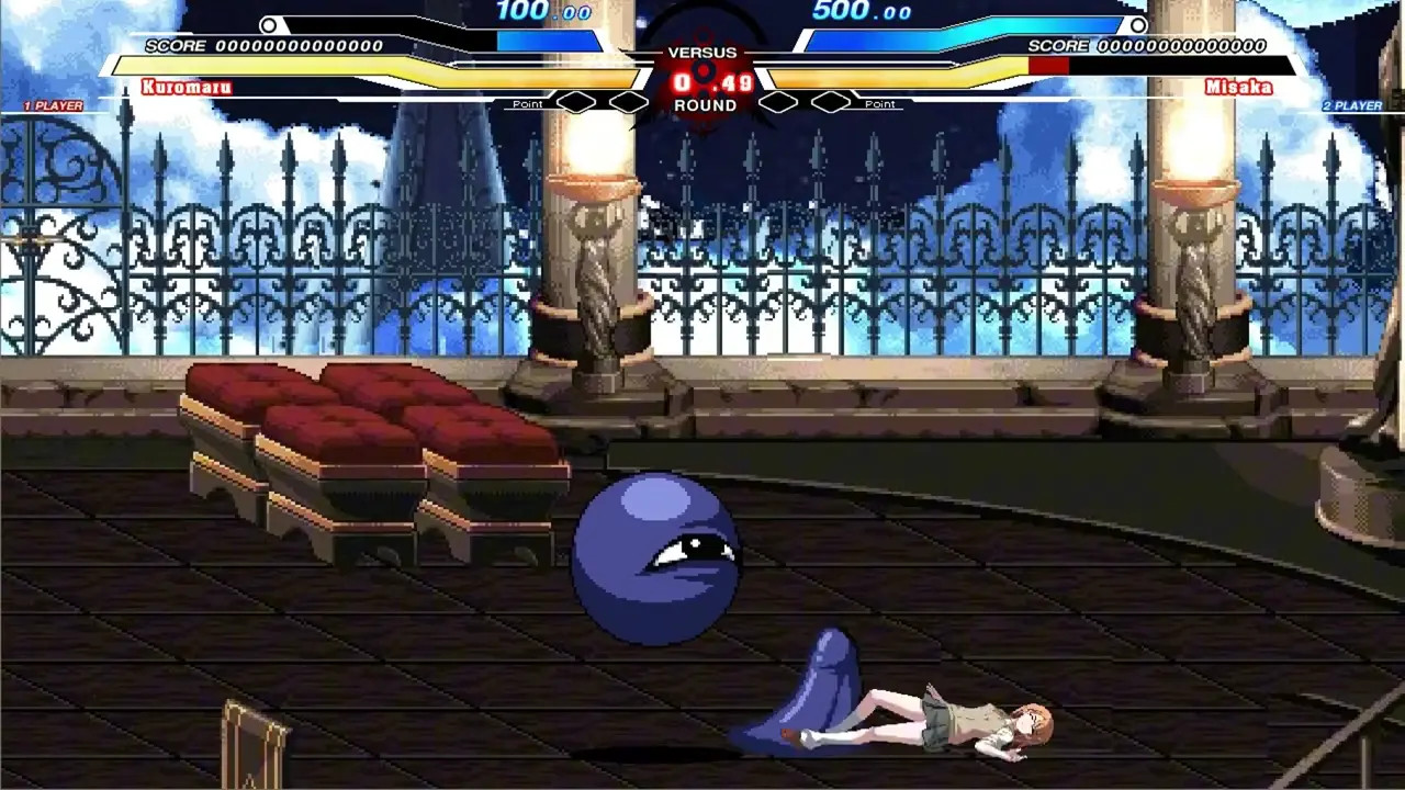 Kuromaru vs Misaka