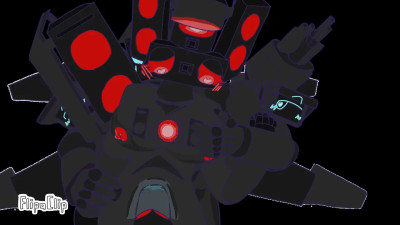 Titan câmera Man x Titan speaker woman