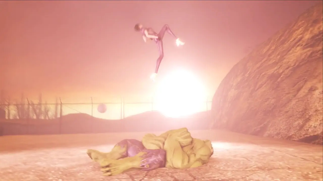 Bayonetta Beats Hulk's Testicles [Cosmic Brutality]