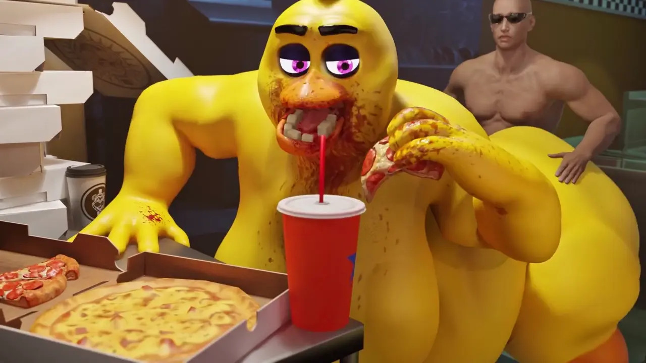 Chica Model Text Animation
