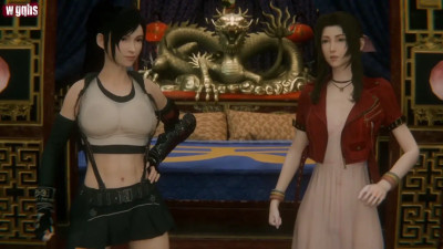 Tifa and Aerith vs Minotaur