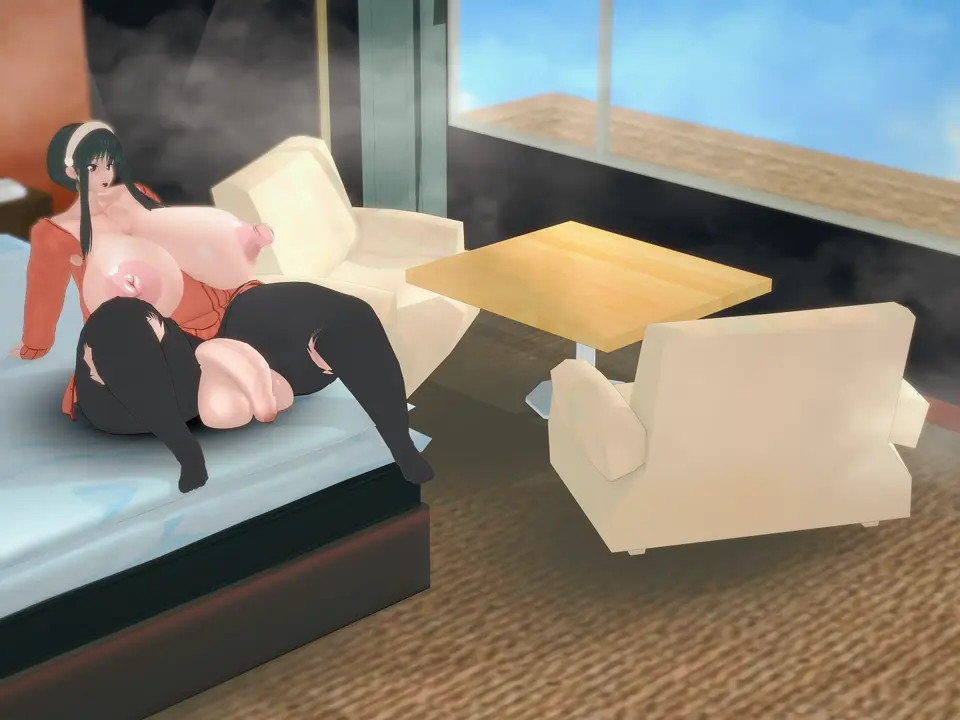 Yor and her growing hyper gock!