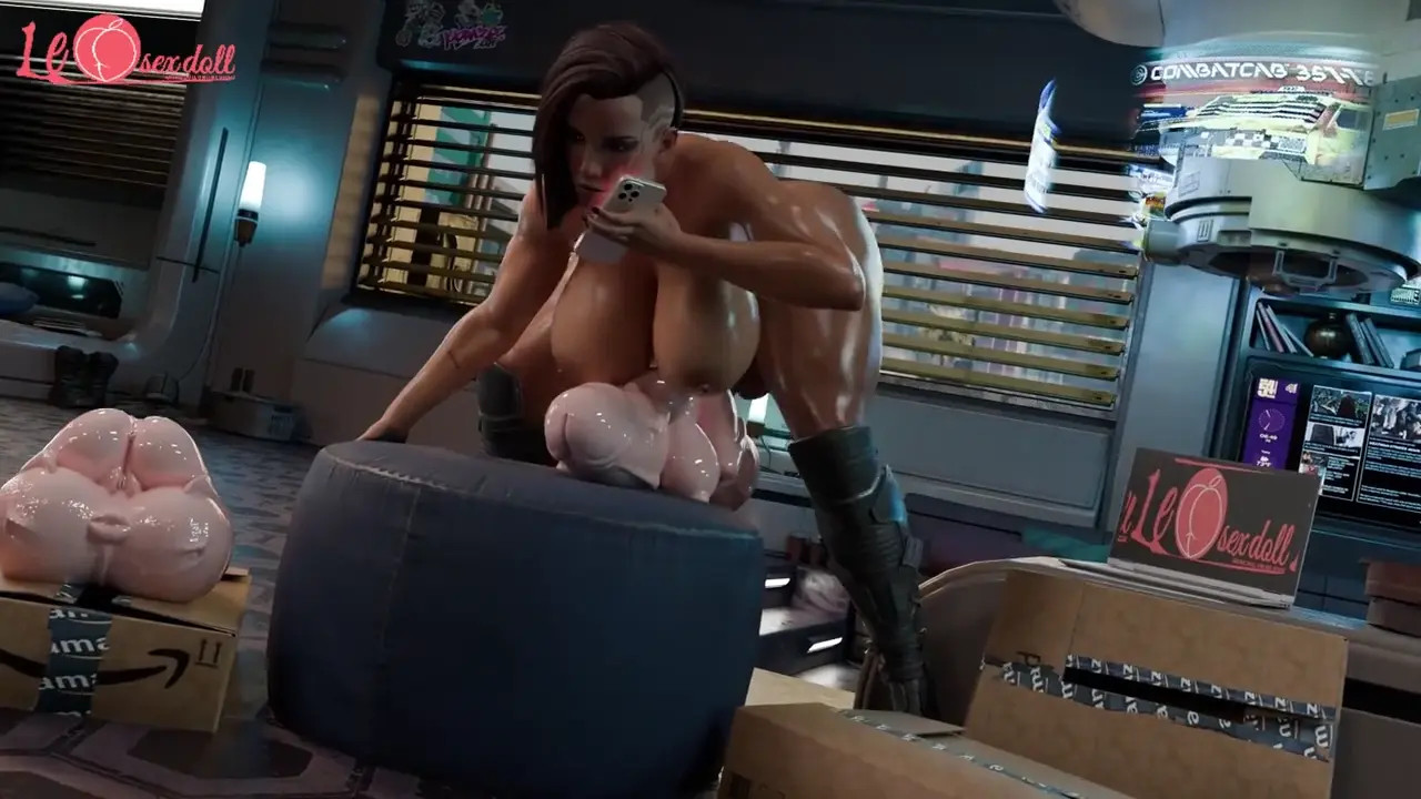 V enjoying her new toy