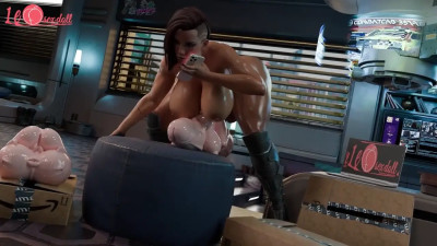 V enjoying her new toy