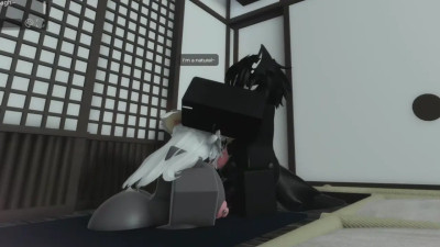 Hard sex with my furry slut in Roblox condo~